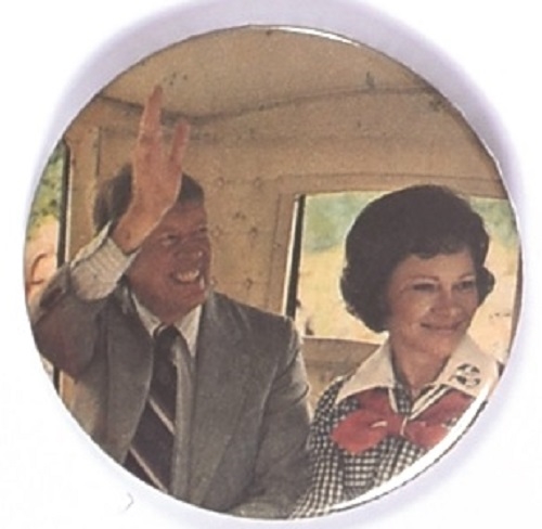 Jimmy and Rosalynn Carter Color Celluloid