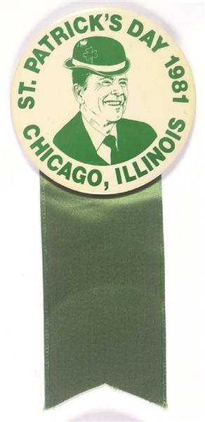 Reagan Chicago St. Patrick’s Day Pin and Ribbon