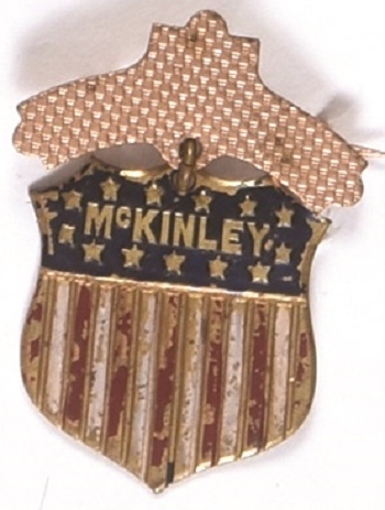 William McKinley Enamel Shield