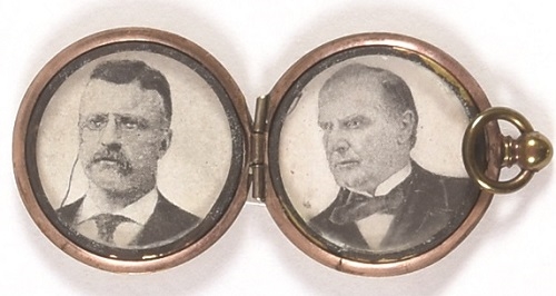 McKinley, Roosevelt Unusual Locket