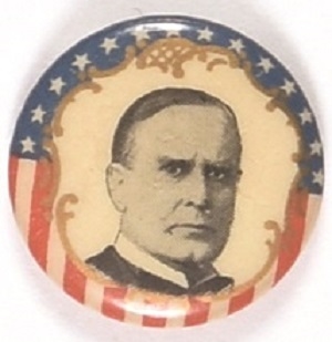 William McKinley Stars, Stripes, Gold Filigree