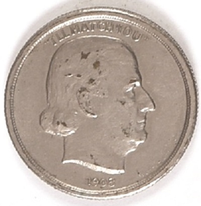 Taft/Bryan Silver Flipping Coin