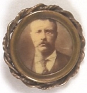 Theodore Roosevelt Framed Sepia Stickpin