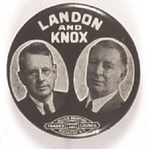 Landon, Knox Scarce Black and White Jugate
