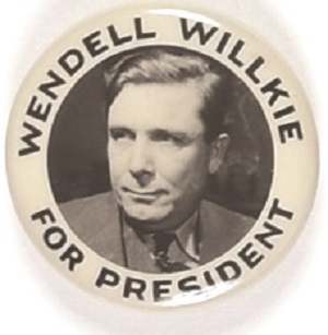 Wendell Willkie for President Picture Pin