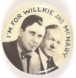 Willkie, McNary Celluloid Jugate