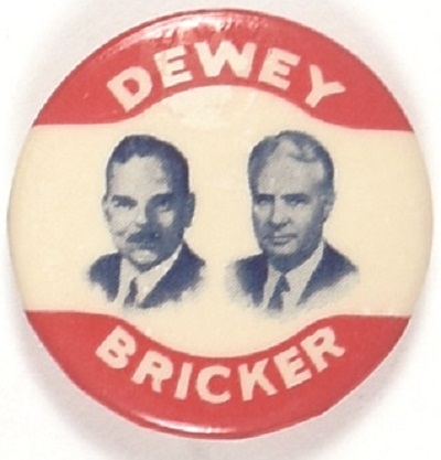 Dewey and Bricker Scarce RWB Jugate
