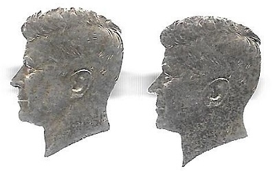 Pair of JFK in Profile Cufflinks