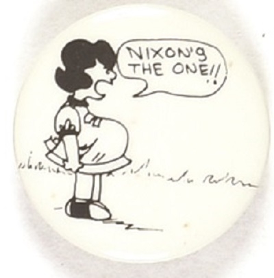 Nixons the One Pregnancy Cartoon Pin