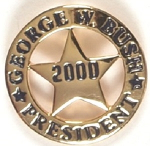GW Bush 2000 Sheriffs Badge