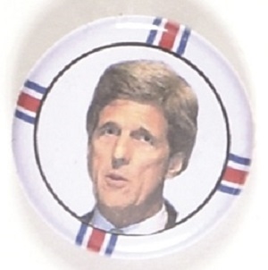 John Kerry 1 Inch Celluloid