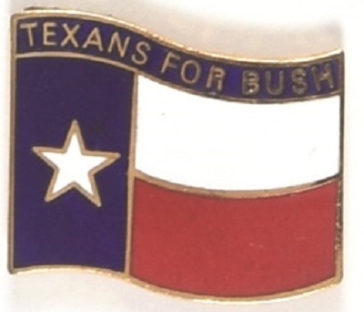 GW Bush Enamel Texas Pin