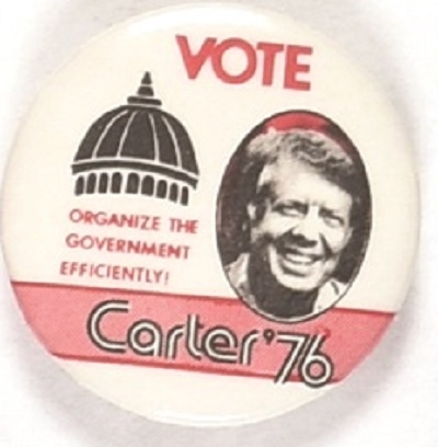 Carter Organize the Government Efficiently