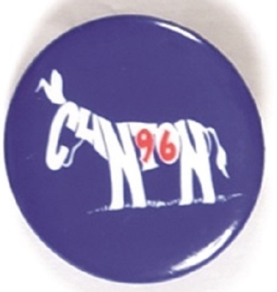 Clinton 1996 Donkey Celluloid