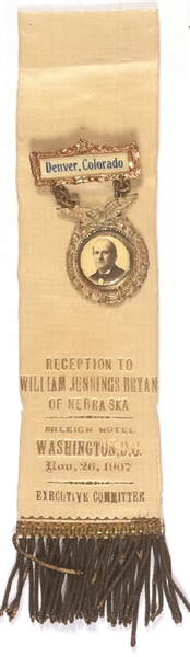 Bryan 1907 Reception Ribbon
