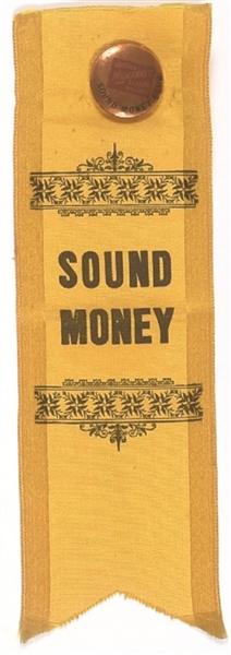 Sound Money Railroad Pin and Ribbon