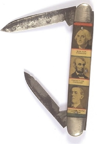 Wilson, Washington, Lincoln Pocket Knife