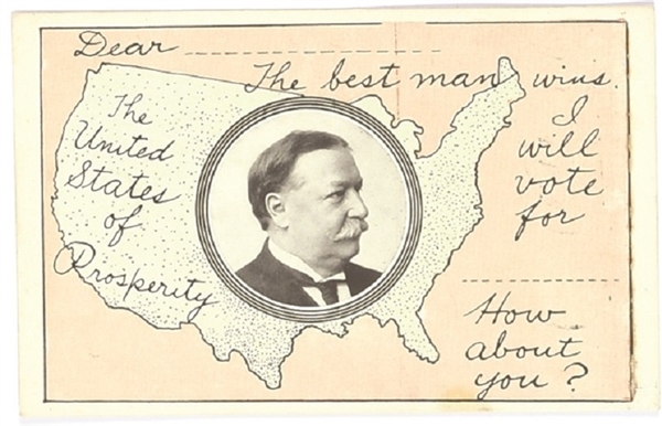 Taft Best Man Postcard