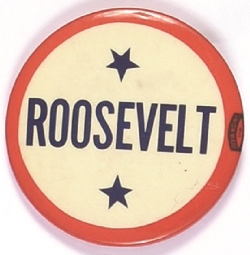 Franklin Roosevelt Two Stars Celluloid