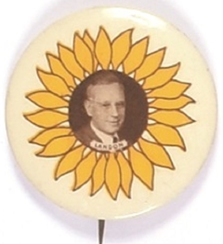 Landon Large Sunflower Celluloid Pin