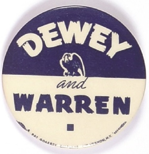 Dewey and Warren 2 1/2 Inch Eagle Pin