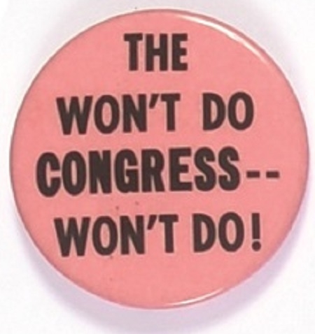 The Wont Do Congress ... Wont Do