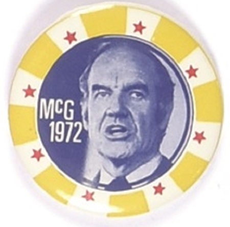 McGovern Unusual Yellow, Red, Blue Pin