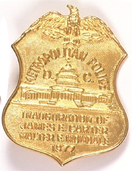 Carter Inaugural Police Badge
