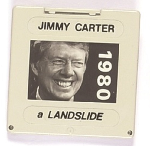 Jimmy Carter Photo Slide Pinback