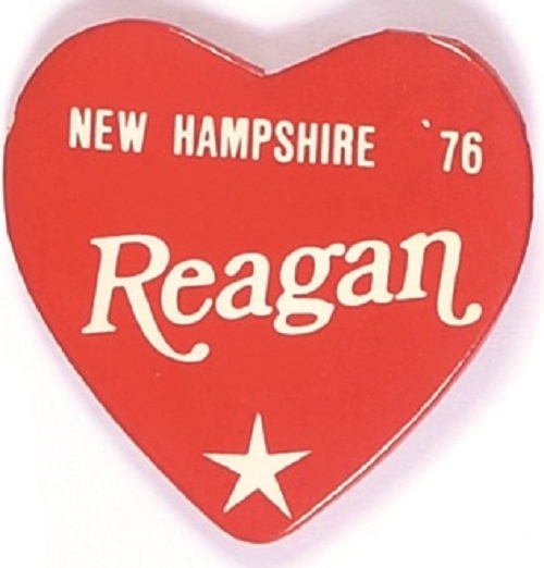 Reagan 1976 New Hampshire Heart Pin