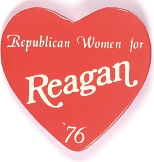 Republican Women for Reagan Heart Pin