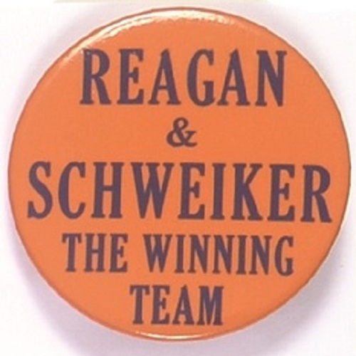 Reagan and Schweiker the Winning Team