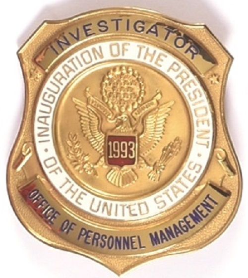 Clinton 1993 Inauguration Badge