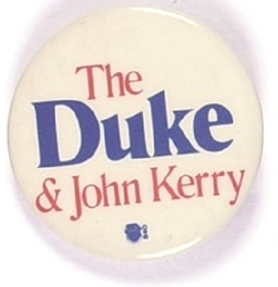 The Duke and Kerry Massachusetts Pin