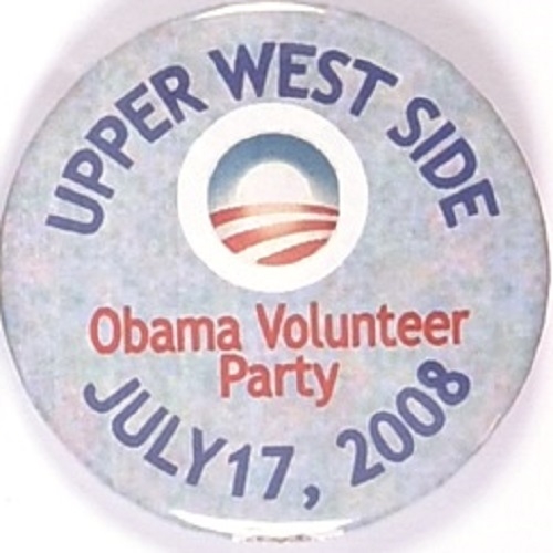 Obama Upper West Side Volunteers Pin
