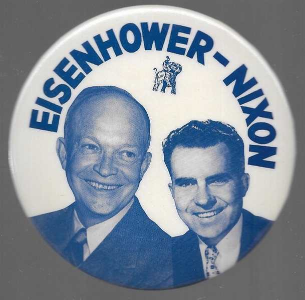 Eisenhower, Nixon 4 Inch Blue Jugate