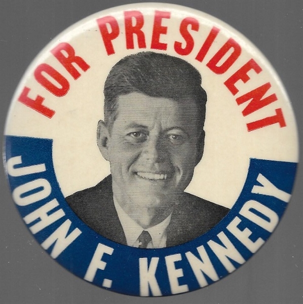 John F. Kennedy for President Large Celluloid