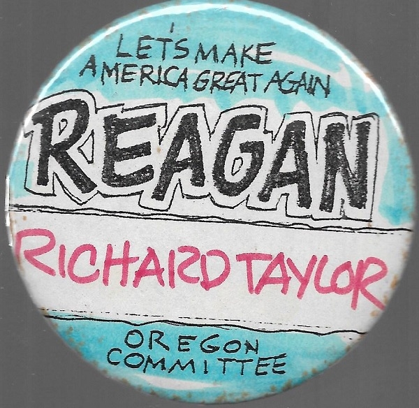 Reagan Oregon Committee Pin