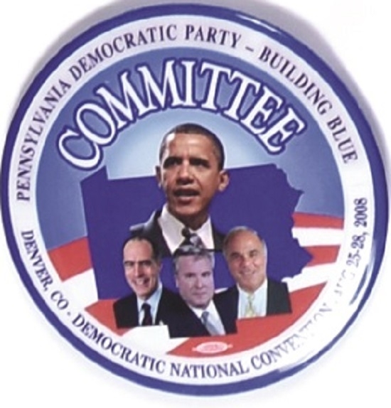 Obama Pennsylvania Committee Pin