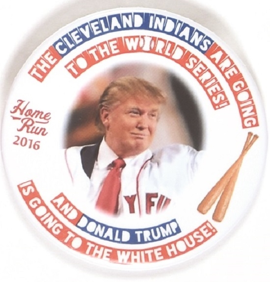 Cleveland Indians and Donald Trump 2016 Convention Pin