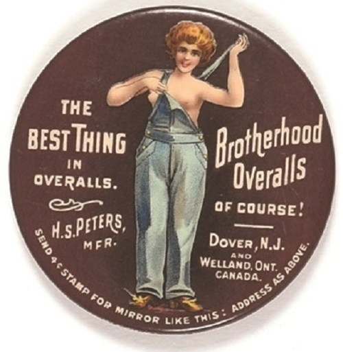 Brotherhood Overalls Advertising Mirror