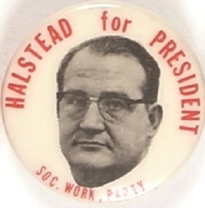 Halstead for President SWP Celluloid