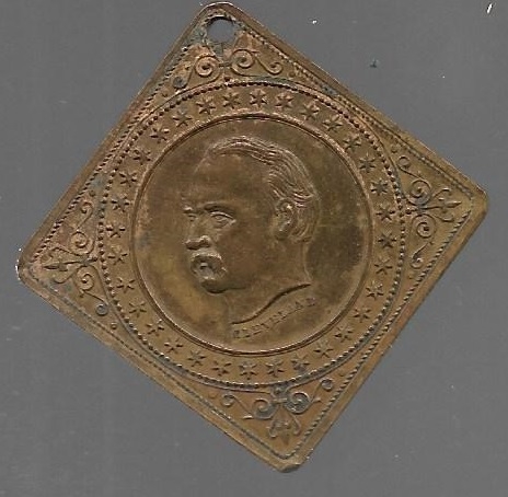 Grover Cleveland Diamond Shape Medal 