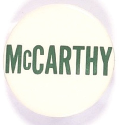 McCarthy Green and White Celluloid