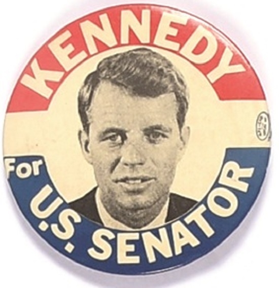 Kennedy for US Senator 1964 Celluloid