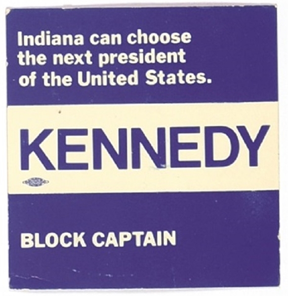 Robert Kennedy Block Captain Card