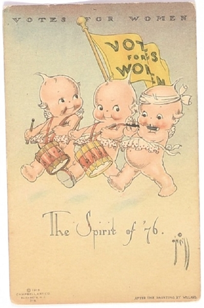 Kewpies Spirit of '76 Suffrage Postcard