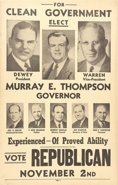 Dewey Missouri Coattail Poster