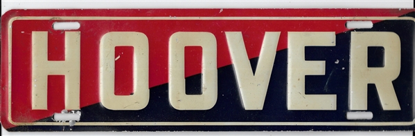 Hoover Red, White and Blue License