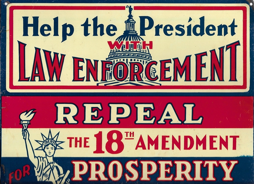 FDR Repeal/Law Enforcement Litho Sign